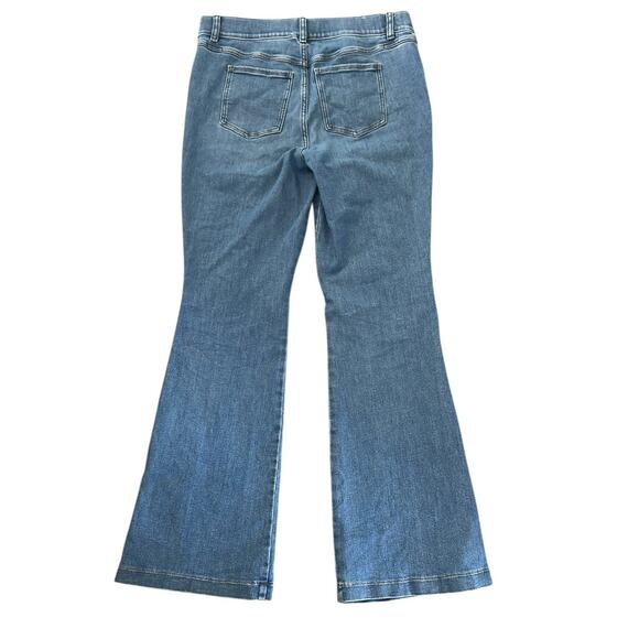 Spanx SpanxShape EveryWear Flare Jeans Size XL Pull On Shaping Indigo Blue - Picture 4 of 12